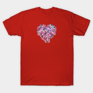 Heart full of pickleball paddles,  by Pickleball ARTwear T-Shirt